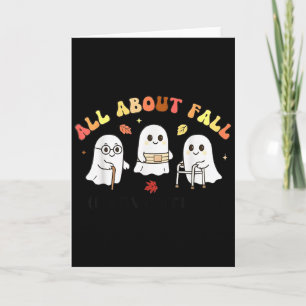 Alles over valpreventie spook Halloween-ontwerp T Kaart