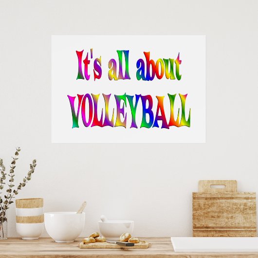 Alles over Volleyball Poster (Keuken)