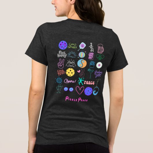 Alles pekelt vrede Tri-Blend shirt (Achterkant)