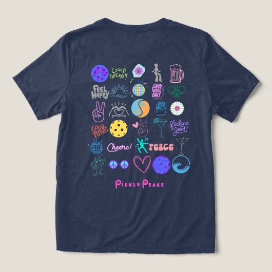 Alles pekelt vrede Tri-Blend shirt (Design achterkant)