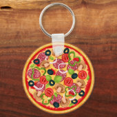 Alles Pizza Sleutelhanger (Voorkant)