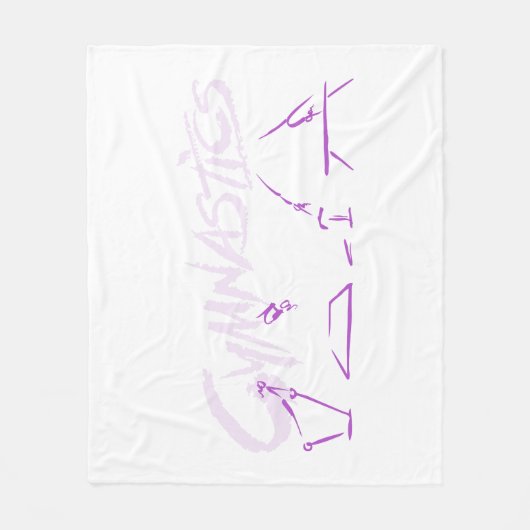 Alles rond de middelste bank fleece deken (Voorkant)