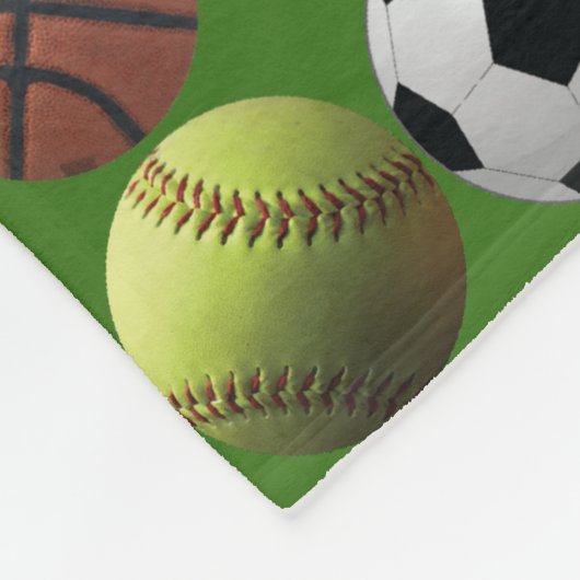 Alles rond Sportsuperster Fleece Deken (Hoek)