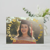 Alles rondom de moderne echte Folie Folie Uitnodiging (Staand Voorkant)