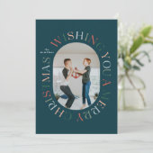 Alles rondom Vrolijk Kerstfeest Kleurrijke Fotokaa Kaart (Staand voorkant)