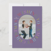 Alles rondom Vrolijk Kerstfeest Kleurrijke Fotokaa Kaart (Voorkant)