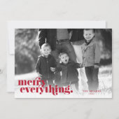 Alles rood en wit | Vakantieknopkaart Feestdagenkaart (Voorkant)