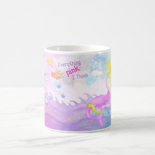 "Alles roze, denk ik" Zeemeermin Mok (Center)