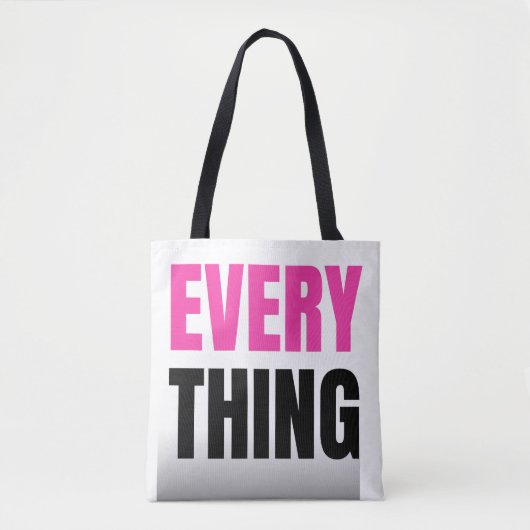 Alles Roze Tote Tas | Trendy Statement Tote (Voorkant)