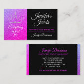 Alles slechts 5-dollarsieraden visitekaartje (Voorkant / Achterkant)