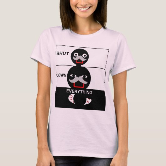 Alles sluiten t-shirt (Voorkant)