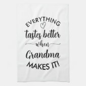 Alles smaakt beter als oma het mam maakt theedoek (Verticaal)