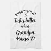 Alles smaakt beter als opa het papa maakt theedoek (Verticaal)