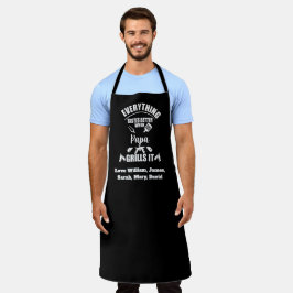 Alles smaakt beter als papa het grilt schort