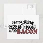 alles smaakt beter bacon briefkaart (Voorkant / Achterkant)