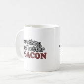 alles smaakt beter bacon koffiemok (Voorkant links)