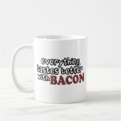 alles smaakt beter bacon koffiemok (Links)