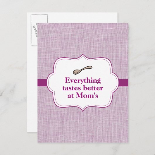 Alles smaakt beter briefkaart (Voorkant / Achterkant)