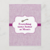 Alles smaakt beter briefkaart (Voorkant)