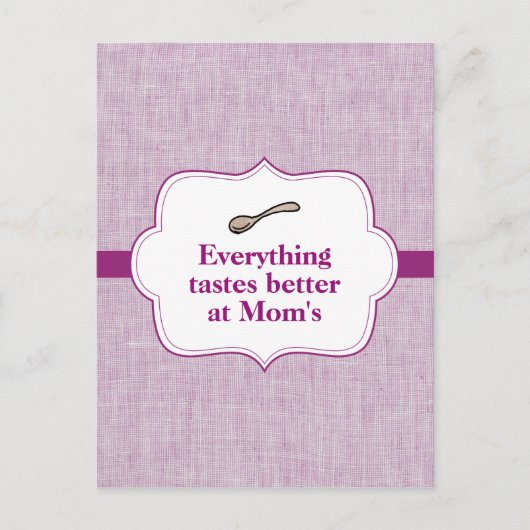 Alles smaakt beter briefkaart (Voorkant)