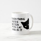 Alles smaakt beter met kattenhaar in de Mok (Voorkant rechts)