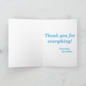 Alles smaakt beter met kattenhaar in het Kat Bedankkaart (Binnen)