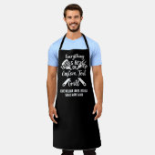 Alles smaakt beter op aangepaste grillnaam schort (Gedragen)