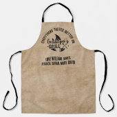 Alles smaakt beter op opa's grillgebruik schort (Voorkant)