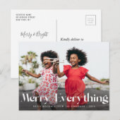 Alles smeden | Kerst van de Elegant Briefkaart (Voorkant / Achterkant)