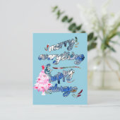 Alles smeuïg en altijd fijn - Roze structuur Briefkaart (Staand voorkant)