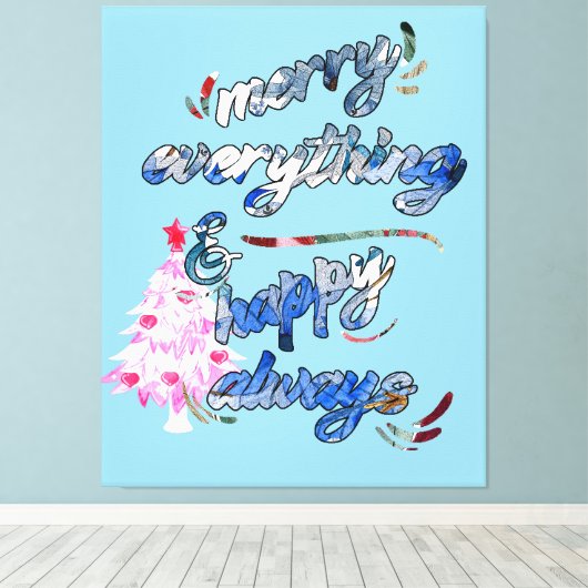 Alles smeuïg en altijd fijn - Roze structuur Canvas Afdruk (Insitu (Houten vloer))