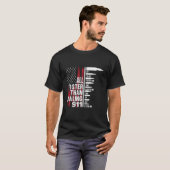Alles sneller dan kiezen 911 American Flag Pistool T-shirt (Voorkant volledig)