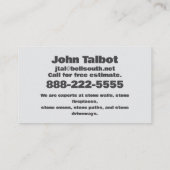 ALLES STENEN VISITEKAARTJE (Achterkant)