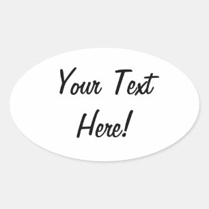 ALLES Stickers Voeg je eigen tekst toe!