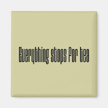 Alles stopt voor thee