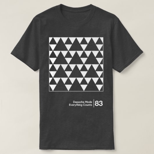 Alles telt minimale stijl grafische illustratie t-shirt (Design voorkant)