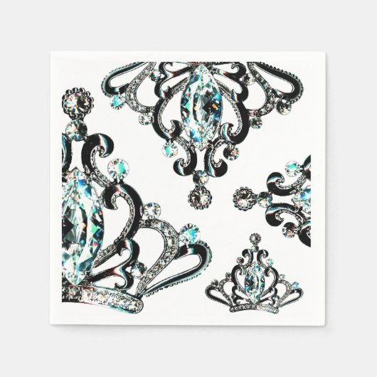 "Alles Tiara" Papier Napkins Servet (Voorkant)