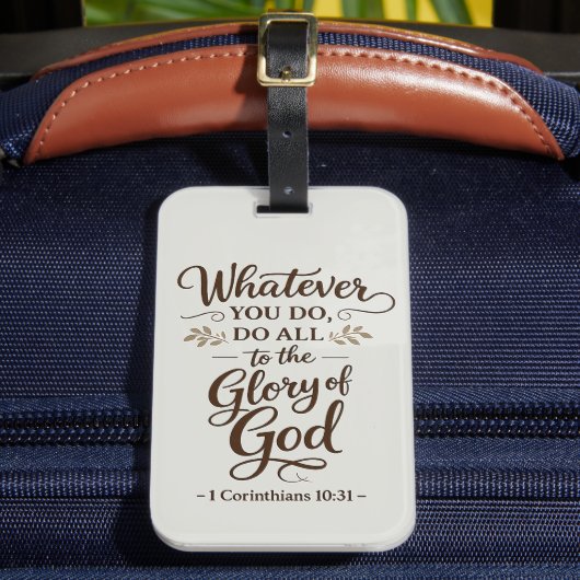 Alles tot eer van God Bagagelabel (Voorkant Insitu 2)