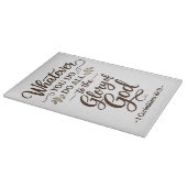Alles tot eer van God Schrift Snijplank (Hoek)