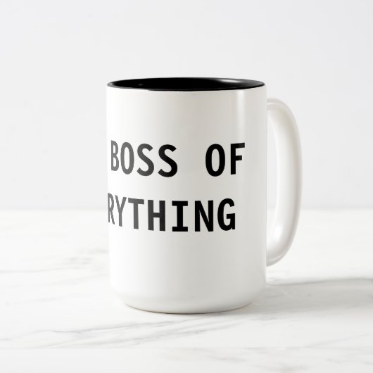 Alles Tweekleurige Koffiemok (Voorkant rechts)