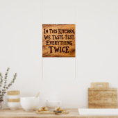 Alles tweemaal proeven poster (Keuken)