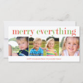 Alles-vakantiefotokaart Merry Feestdagenkaart (Voorkant)