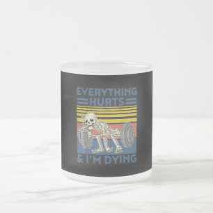 Alles van de uren Weightlift Ness Gym Gift Matglas Koffiemok