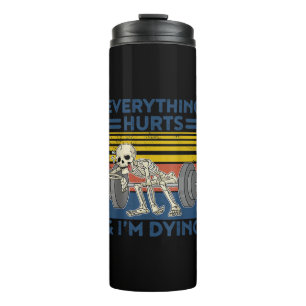 Alles van de uren Weightlift Ness Gym Gift Thermosbeker