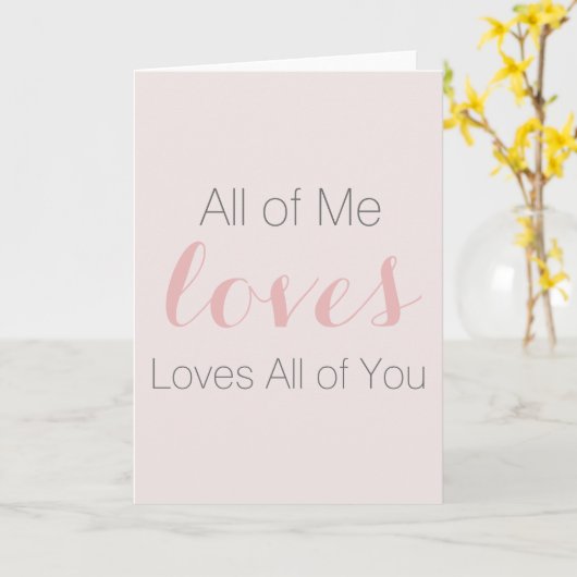 alles van mij, houdt van alles van jou kaart (Gele Bloem)