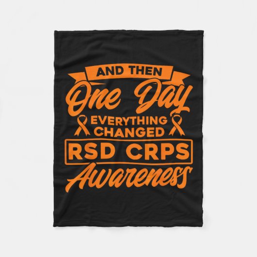 Alles veranderde het bewustzijn van RSD CRPS Fleece Deken (Voorkant)