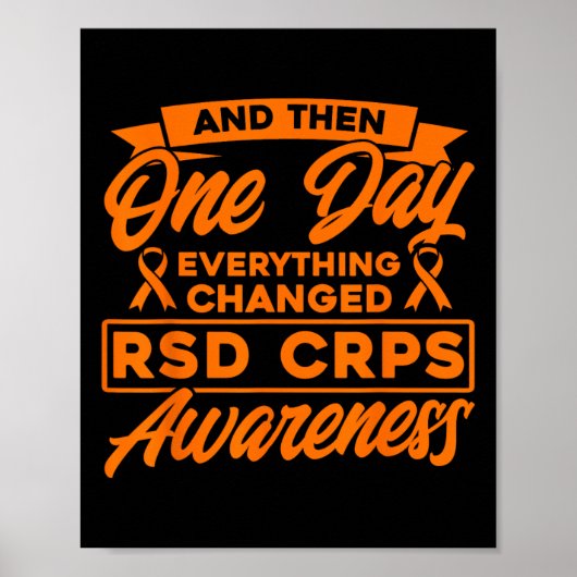 Alles veranderde het bewustzijn van RSD CRPS Poster (Voorkant)