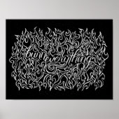 Alles verbranden - afdrukken poster (Voorkant)