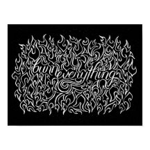 Alles verbranden - afdrukken