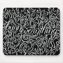 Alles verbranden Mousepad